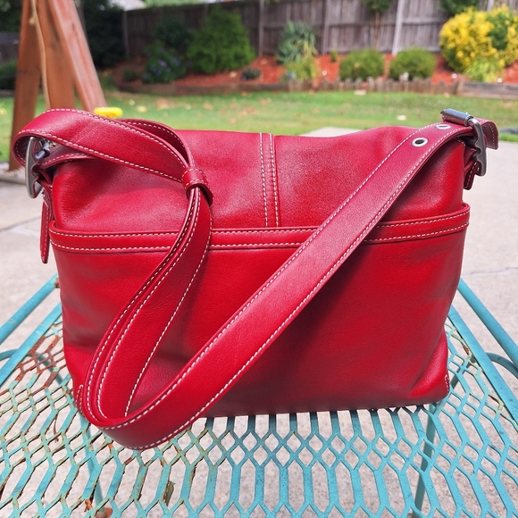 Vintage Like New! 2004 Red Wine color Coach. NºDO43-9570 - Picture 3 of 16